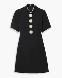 Andrew GN Embellished crepe mini dress - Black Black