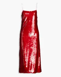 Philosophy Di Lorenzo Serafini Sequined tulle midi dress - Red Red