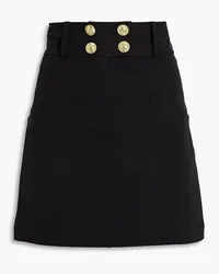 Derek Lam Button-embellished cotton-blend mini skirt - Black Black