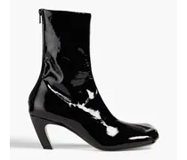 Normandy patent-leather ankle boots - Black
