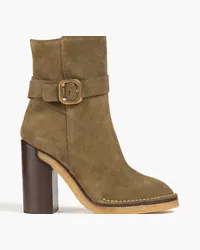 TOD'S Suede ankle boots - Green Green