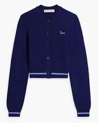 Marni Embroidered wool cardigan - Blue Blue