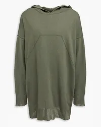 Rick Owens Tommy cotton hoodie - Green Green