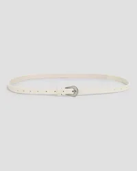 Brunello Cucinelli Suede belt - White White