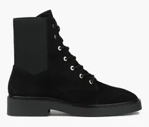 Henley lace-up suede ankle boots - Black