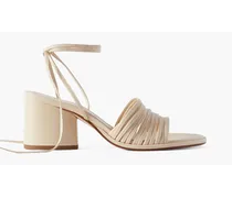 Natania leather sandals - White