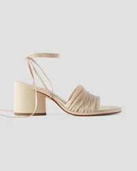 aeyde Natania leather sandals - White White