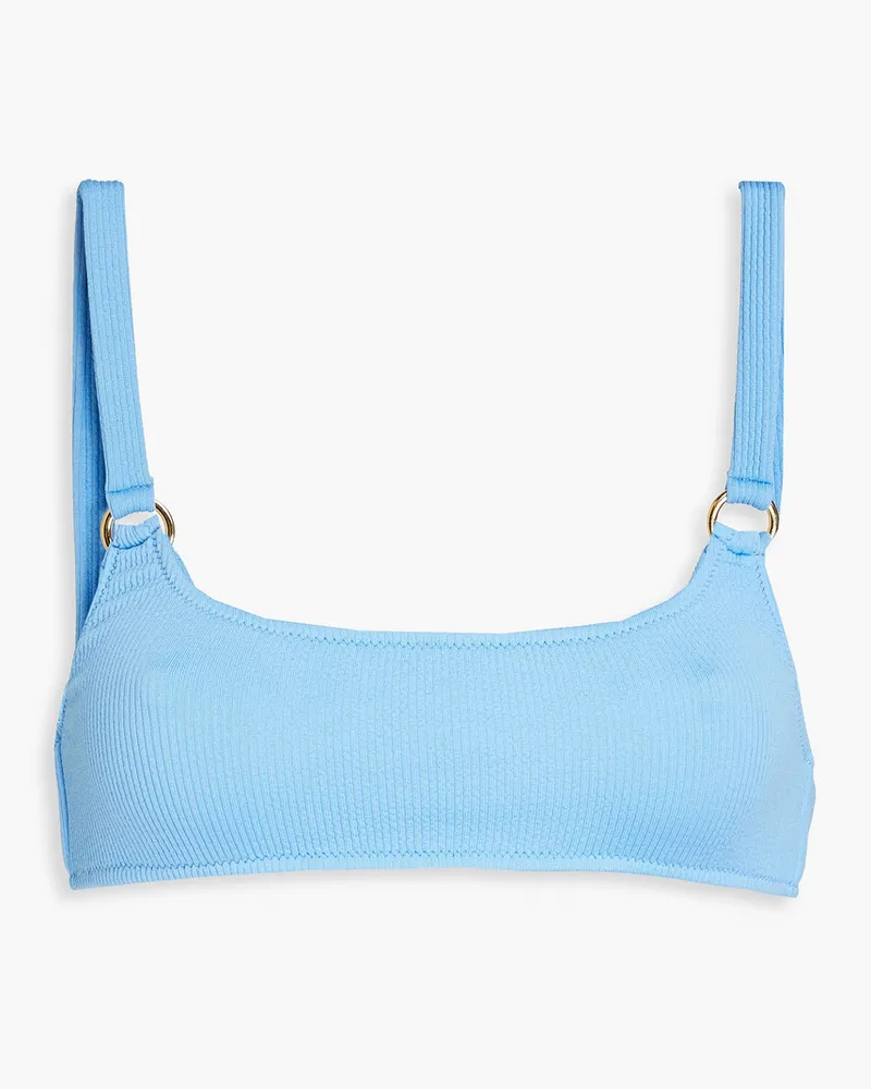 Melissa Odabash Bari ribbed bikini top - Blue Blue