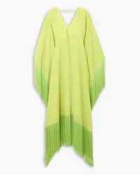 Taller Marmo Very Ross fringed crepe kaftan - Green Green