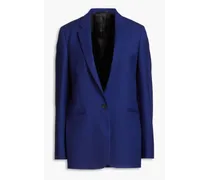 Wool-twill blazer - Blue
