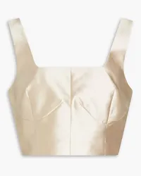 Holzweiler Coni cropped satin top - Neutral Neutral