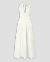 Proenza Schouler Twist-back stretch-crepe maxi dress - White White