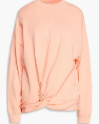 7 for all mankind Twisted French cotton-terry sweatshirt - Orange Orange