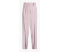 Buckley pleated twill tapered pants - Pink