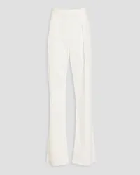 Brunello Cucinelli Bead-embellished high-rise straight-leg jeans - White White