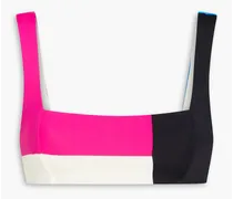 Meli color-block bandeau bikini top - Pink
