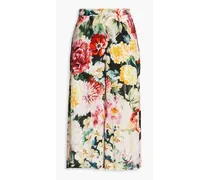 Floral-print jersey culottes - Pink