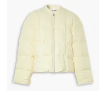 Quilted shell down jacket - Yellow