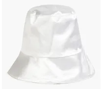 Metallic satin bucket hat - Gray