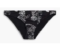 Eva printed low-rise bikini briefs - Black