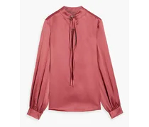 Selena satin blouse - Pink