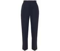 Cropped woven tapered pants - Blue