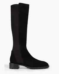 Stuart Weitzman Microstretch and suede knee boots - Black Black