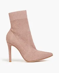 Gianvito Rossi Bouclé sock boots - Pink Pink