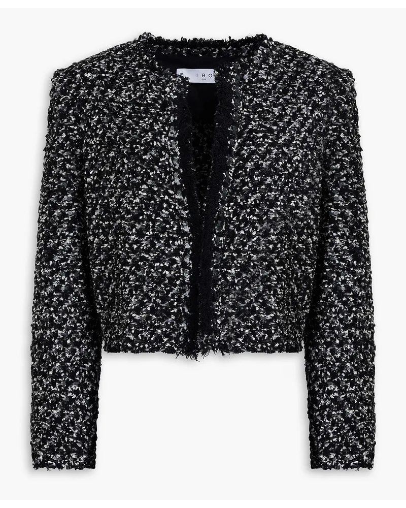 IRO Voana metallic tweed jacket - Black Black