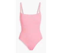 Tosca seersucker swimsuit - Pink