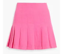 Alice Olivia - Carter pleated denim mini skirt - Pink