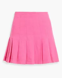 Alice + Olivia Alice Olivia - Carter pleated denim mini skirt - Pink Pink