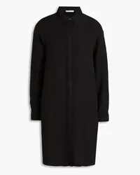 James Perse Lyocell and linen-blend shirt dress - Black Black