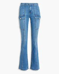 Derek Lam Aspen belted high-rise flared jeans - Blue Blue