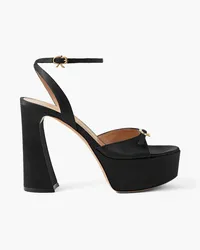 Gianvito Rossi Raso 70 satin platform sandals - Black Black