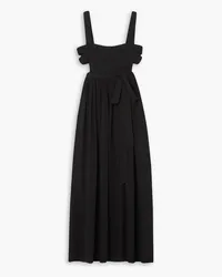 Matteau Bandage cutout silk-georgette maxi dress - Black Black