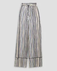 Marni Striped silk-twill pants - White White