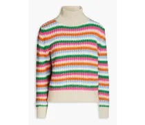 Monoel striped intarsia turtleneck sweater - Multicolor