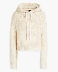 Rag & Bone Jackie cropped linen-blend hoodie - White White