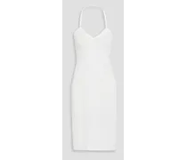 Mischa cotton-jersey halterneck dress - White