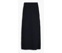 Manta crochet-knit cotton midi skirt - Black