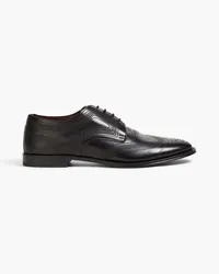 Dolce & Gabbana Perforated leather derby shoes - Black Black