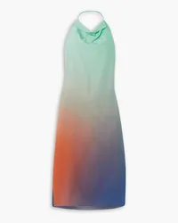 GAUCHERE Draped dégradé silk-chiffon dress - Multicolor Multicolor