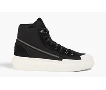 Ajatu Court canvas high-top sneakers - Black