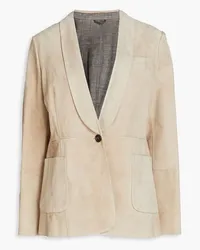 Brunello Cucinelli Suede blazer - Neutral Neutral