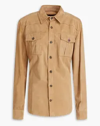 TOD'S Suede shirt - Brown Brown