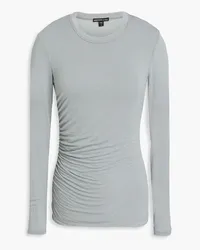 James Perse Ruched jersey top - Gray Gray