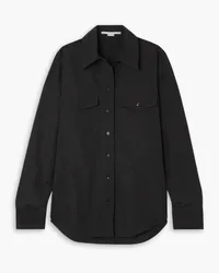 Stella McCartney Cotton-blend poplin shirt - Black Black