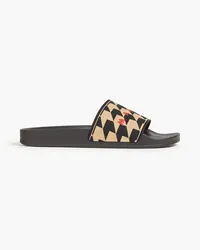 Marni Houndstooth jacquard slides - Neutral Neutral