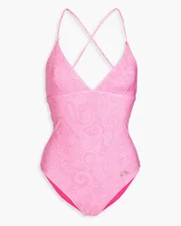 Etro Paisley-print swimsuit - Pink Pink